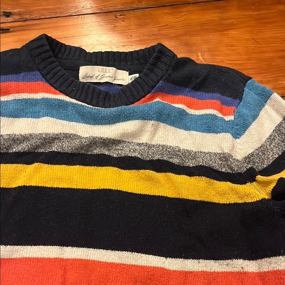 H&M Men's Colorful Striped Crewneck Sweater - Picture 4 of 4